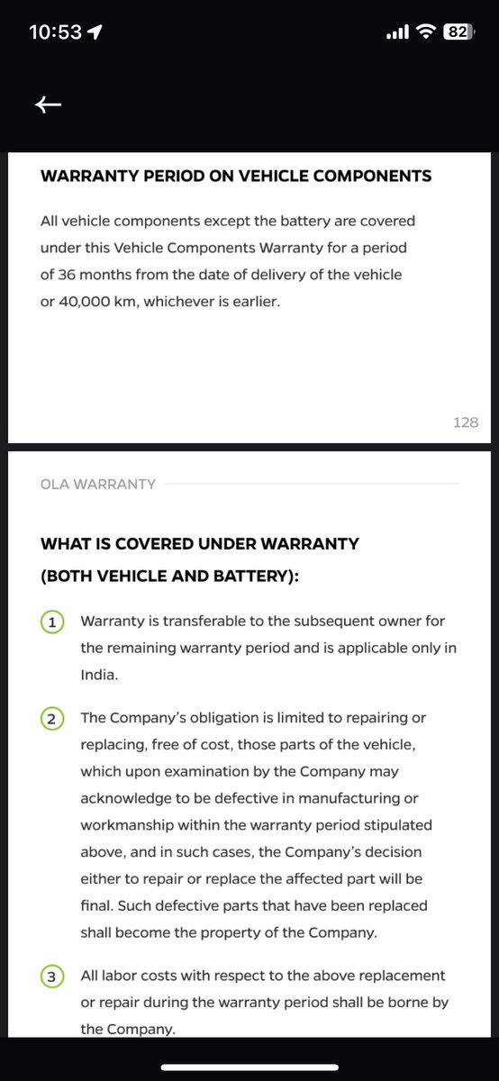 PuneethCpp's tweet photo. #unfair trade practices by ola
Charging customers for under warranty scooter
@OlaElectric @OlaElectrick @jagograhakjago @NDTVProfit @CNN @bhash @olablrclub @OlaScooter 
#Ola 
#OLAscam https://t.co/g8fHaj9AD8