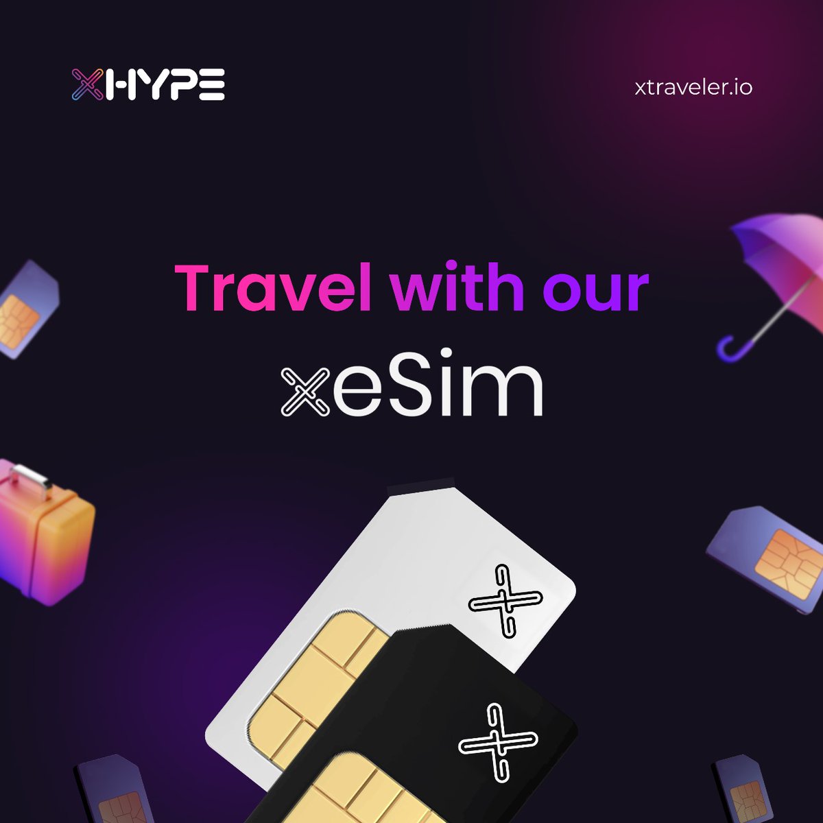xhypeofficial's tweet photo. Stay connected on all your adventures with #Xhype and our eSim! 🌍

No more costly roaming charges when you return, plus an exclusive lifetime discount awaits passport holders. 

Available worldwide!
👉🏻 https://t.co/2EbhJ00fDg https://t.co/5NWS2dTxpe