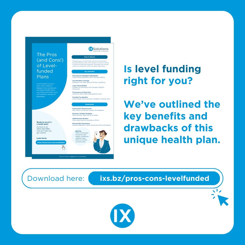 ixshealth's tweet image. Is level funding right for you?
We’ve outlined the key benefits and drawbacks of this unique health plan.

Download the brochure here: ixs.bz/pros-cons-leve…

#IXSolutions #healthinsurance #employeebenefits #levelfundedplans