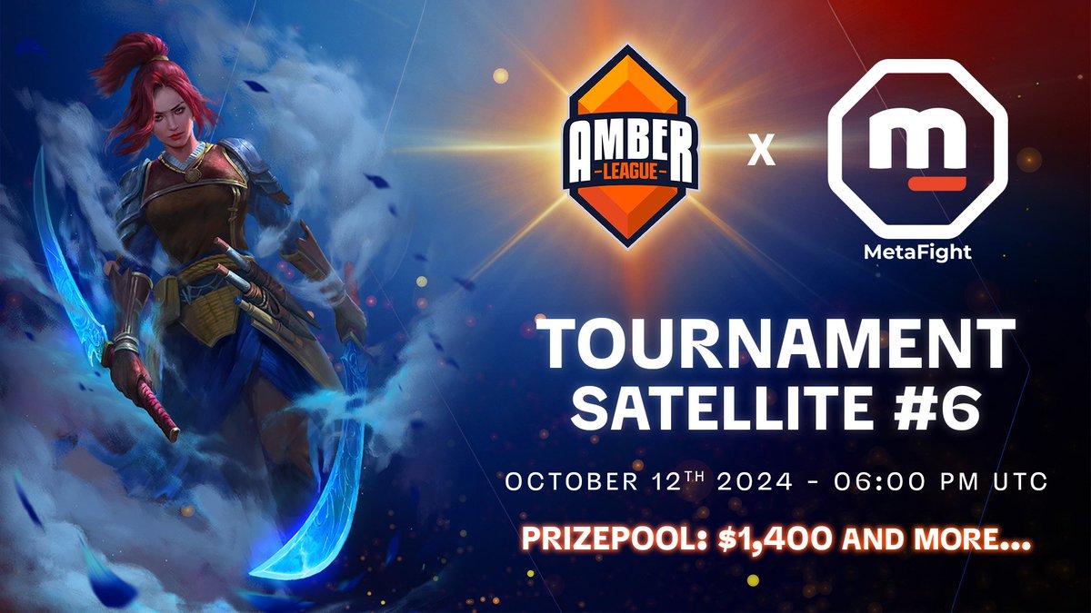 AMBER LEAGUE INITIATIVE (@amberleague_ali) on Twitter photo 💥Satellite #6💥
<a href="/MetaFightOff/">MetaFight</a> x <a href="/amberleague_ALI/">AMBER LEAGUE INITIATIVE</a>
Round 2, fight 🤜🤛
Who will dethrone <a href="/GamGuild/">GAM Guild</a> as #1 guild ? <a href="/AFCguild/">Aurelius FightClub</a>? <a href="/Web3JP_LKD/">Japan Web3 Gaming Guild LIONKINGDOM</a>?
...only 3 tournaments remaining before the finale 🤯
Subs here: communitygaming.io/tournament/amb…
May the best fighter win (or the luckiest ? 🫠) 💥Satellite #6💥
<a href="/MetaFightOff/">MetaFight</a> x <a href="/amberleague_ALI/">AMBER LEAGUE INITIATIVE</a>
Round 2, fight 🤜🤛
Who will dethrone <a href="/GamGuild/">GAM Guild</a> as #1 guild ? <a href="/AFCguild/">Aurelius FightClub</a>? <a href="/Web3JP_LKD/">Japan Web3 Gaming Guild LIONKINGDOM</a>?
...only 3 tournaments remaining before the finale 🤯
Subs here: communitygaming.io/tournament/amb…
May the best fighter win (or the luckiest ? 🫠)