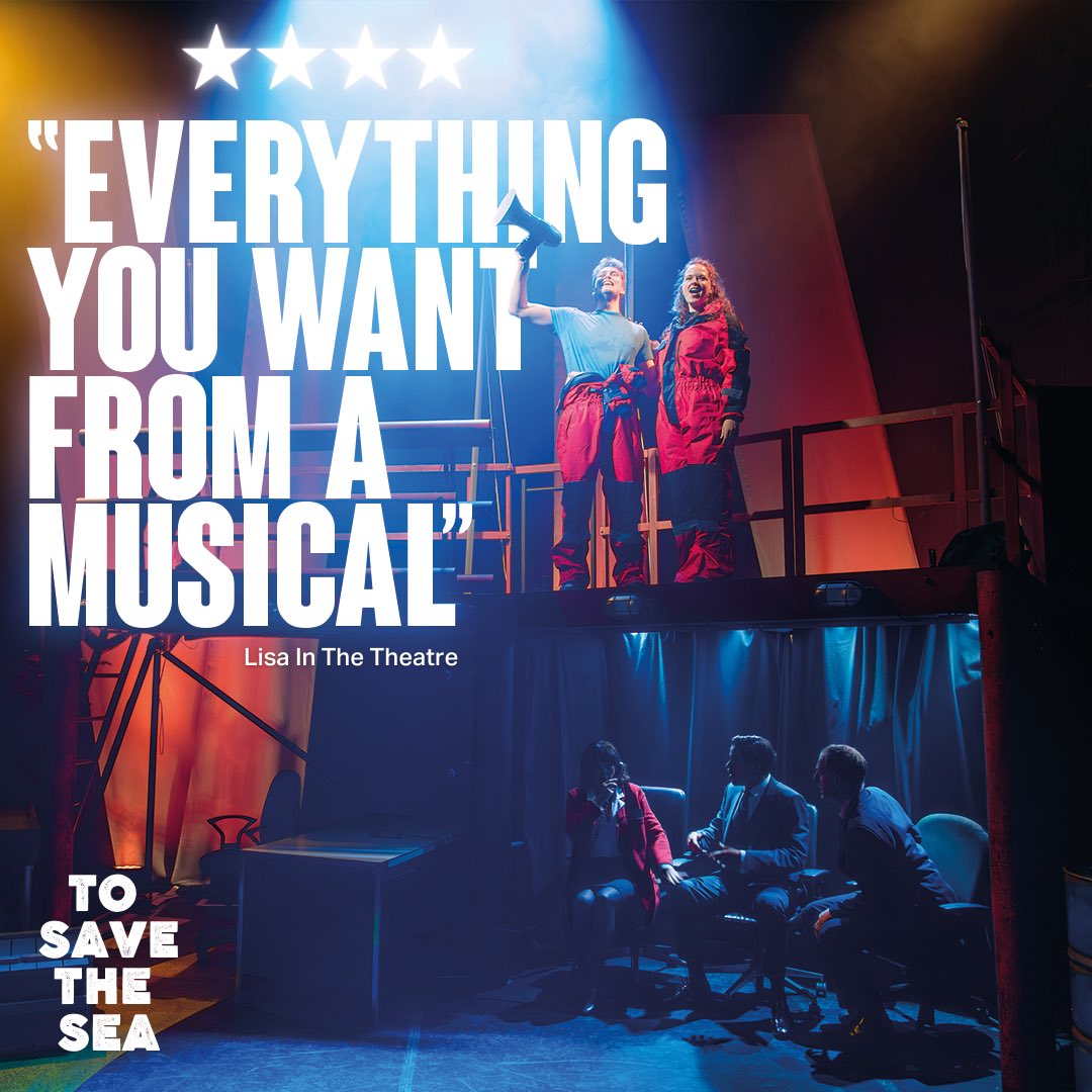 #ToSaveTheSea has everything you need for a good night out at the theatre. Come and sail with us to the North Sea and win the fight against those corporation giants! 🌊 🛢️ 

Upcoming venues 👇:

10, 11, 12th - <a href="/traversetheatre/">Traverse Theatre</a> 
16th - <a href="/AyrGaiety/">The Gaiety</a> 
18th - <a href="/ByreTheatre/">Byre Theatre</a> 
22nd -