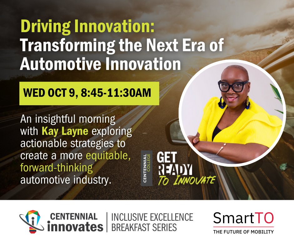 Our "Driving #Innovation: Transforming the Next Era of #AutomotiveInnovation" event is happening TOMORROW! 🤩🙌 We can't wait to see all of you there. If you still haven't registered, be sure to do so today! Register here: eventbrite.ca/e/driving-inno…