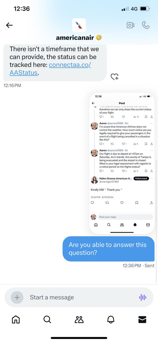 aaronof500's tweet photo. @manager57302 I DM’d you again. https://t.co/t2qjaT9Aur
