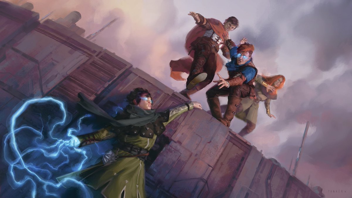 Interstitial art I illustrated back in 2014 for a Magic: The Gathering animatic. Young Jace gaining his Spark.