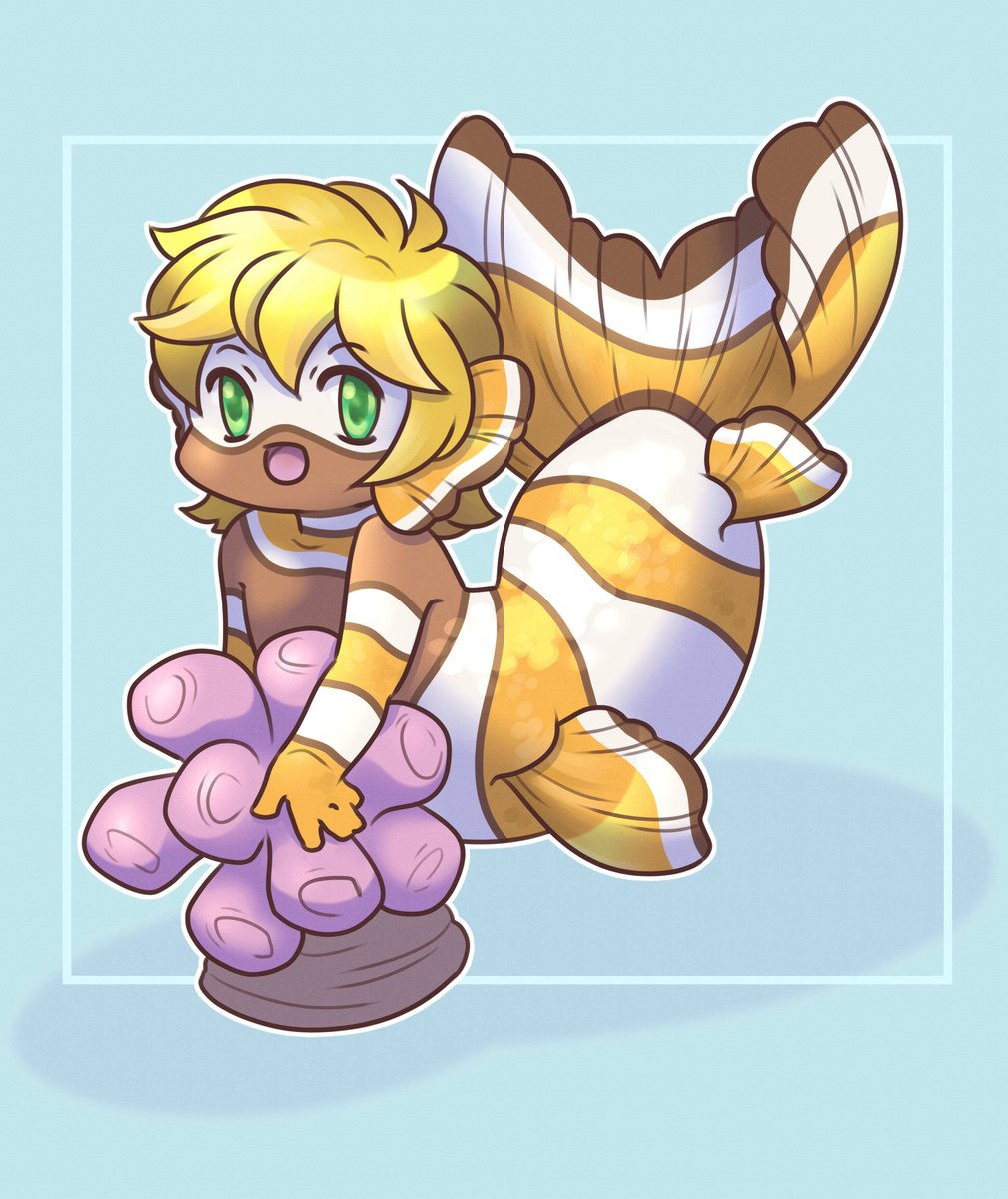 Baptistar2004's tweet image. I realised I never showcased my mersona Clement so here he is!
 Along with art from various artists:

Myself 
@TheKristKC 
Artofdroth on DA
And Enpheta also on DA

#digitalart 
#ocart
#merman
#artw