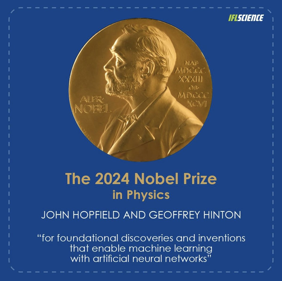 Congratulations to <a href="/HopfieldJohn/">John Hopfield</a> and <a href="/geoffreyhinton/">Geoffrey Hinton</a> on the Nobel prize! Great recognition for neural networks and their impact on AI, science and society!