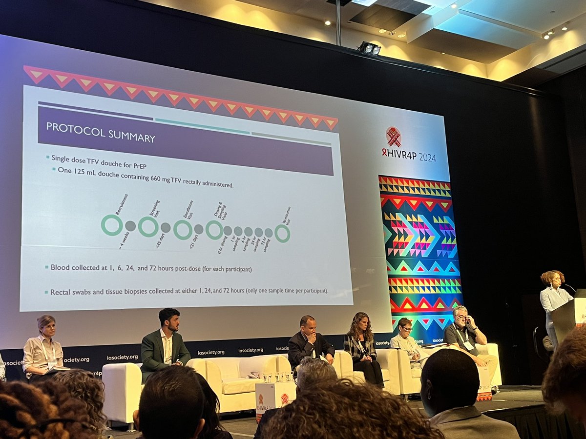 ivansegy47's tweet image. “It’s an exciting time to be alive” says @LindaGailBekker after the novel antiretrovirals and formulations for prevention session at #HIVR4P2024. Breakthrough studies:
• TFV Douche
• IMPOWER 22/24 (ISL)
• Dual regimen for U=U
• LA silica hydrogel depot
• PURPOSE 2 (LEN)
