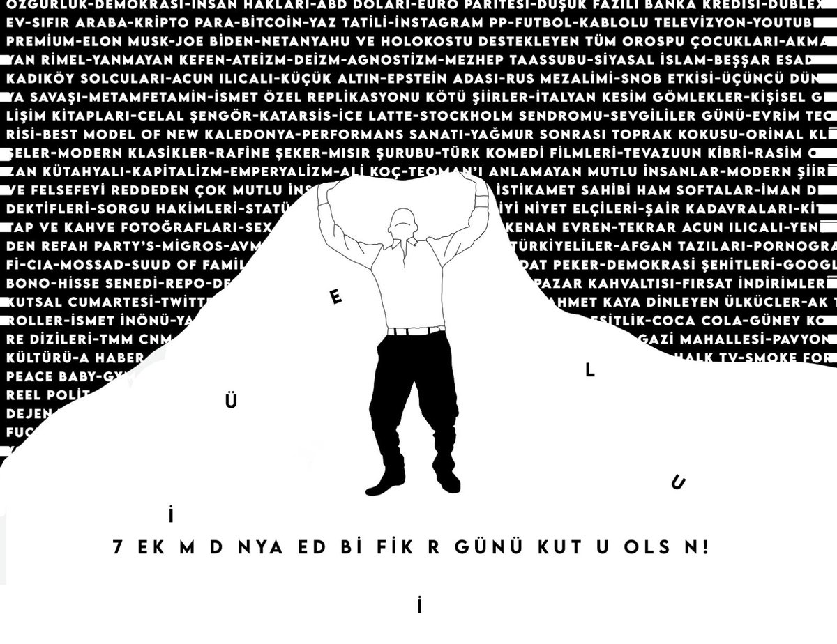 Edebifikir, dünyaya ve içindekilere rağmen 15 senedir imgelerden merhamet bekliyor… Umudumuzu kaybetmedik…

#7EkimDünyaEdebifikirGünü
#ÖzgürFilistin