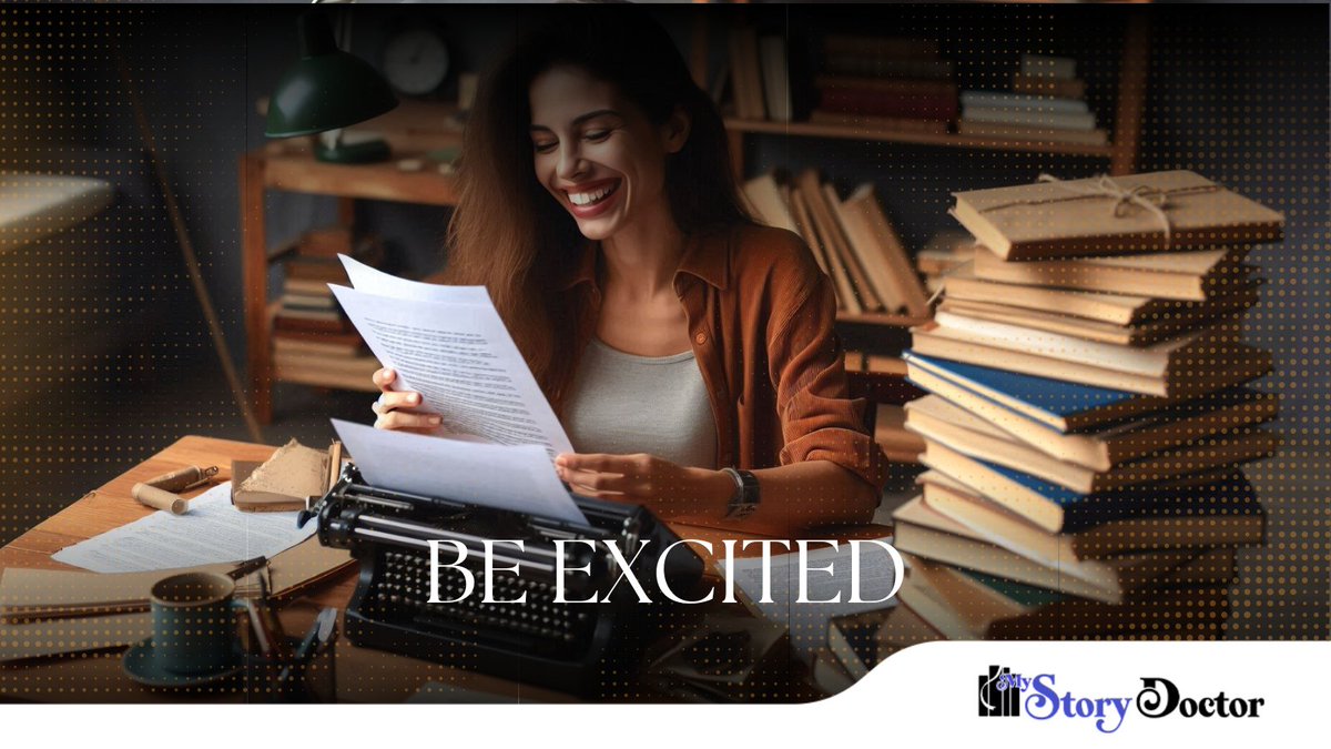 Want to be a more productive writer? It's all about getting excited! Learn how to cultivate passion for your writing, block negativity, and stay motivated. 

Find out how: mystorydoctor.com/be-excited-2/ 

#WritingCommunity #Motivation #AuthorLife #CreativeWriting #Productivity