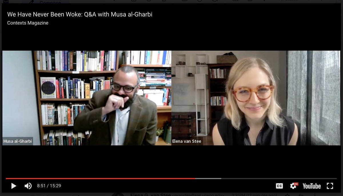 Elena G. van Stee (@elenavanstee) on Twitter photo This week on the <a href="/contextsmag/">Contexts Magazine</a> blog, <a href="/Musa_alGharbi/">Musa al-Gharbi</a> weighs in on (not) preaching to the sociological choir.
Find our conversation about Musa's new book, #WeHaveNeverBeenWoke, and his commitment engaging ideologically diverse audiences here: contexts.org/blog/qa-al-gar… This week on the <a href="/contextsmag/">Contexts Magazine</a> blog, <a href="/Musa_alGharbi/">Musa al-Gharbi</a> weighs in on (not) preaching to the sociological choir.
Find our conversation about Musa's new book, #WeHaveNeverBeenWoke, and his commitment engaging ideologically diverse audiences here: contexts.org/blog/qa-al-gar…