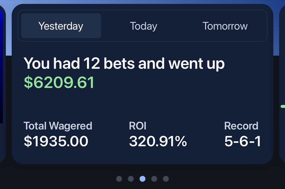 EVBettors's tweet photo. I made over $6,000 betting on Monday Night Football

All my bets were found with math & data. No emotions or "gut feeling" - that doesn't work.

Let me show you how I did it... 🧵👇