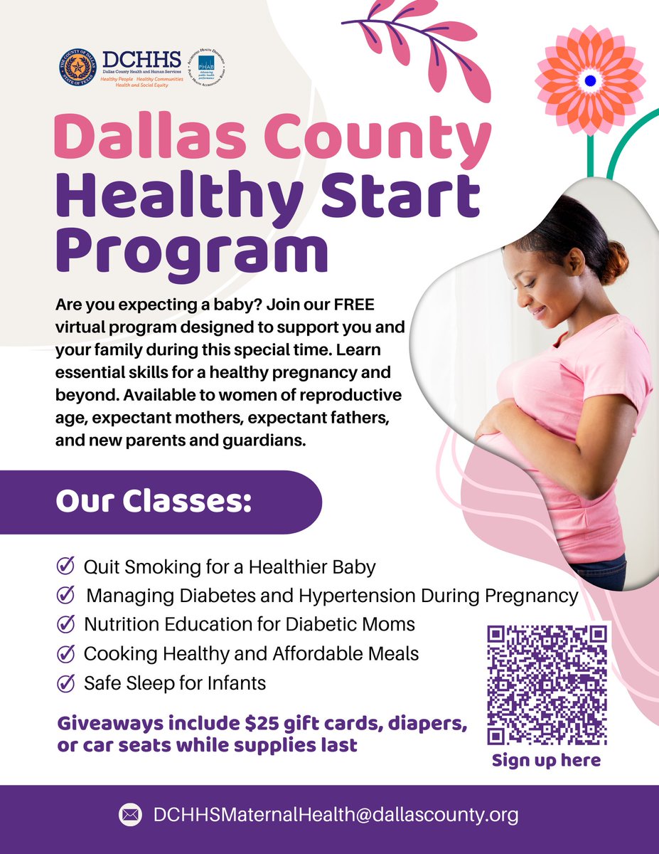 Attention new parents! Our next free online classes are Healthy Eating on Oct 9, Chronic Disease Management on Oct 10, &amp; Cooking with Diabetes on Oct 12. The classes are open to anyone in the family!
Check our schedule: bit.ly/4eG7e6d
To register: bit.ly/4gBp6AT