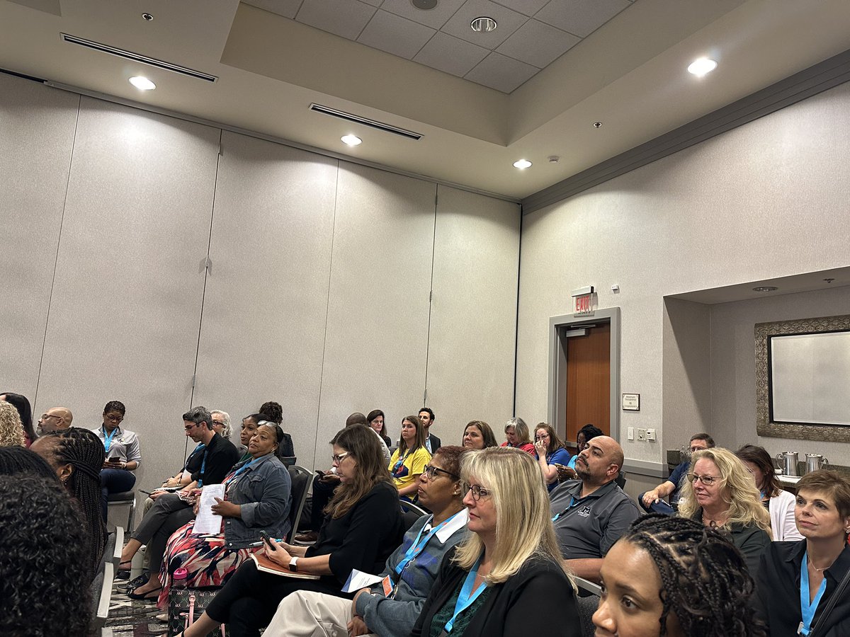 YimiyaP's tweet photo. Every seat is full for the #NCAIM24 session on Strategic Leadership by @CumberlandCoSch @mellottahill1! She is truly a #premierprofessional! Which kind of leader are you? https://t.co/xGj937SJFQ