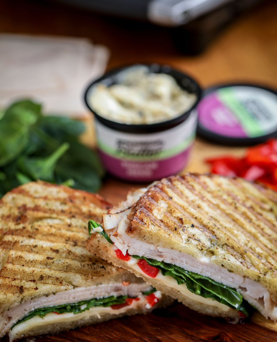Take your panini game to the next level with Tuscan Herb! 🌿🥪 Spread on some herby, savory goodness for a sandwich bursting with flavor in every bite. 

Find the recipe here: epicureanbutter.com/blogs/recipes/…