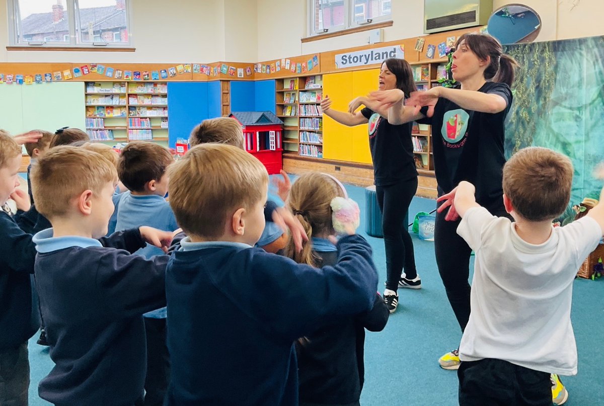 WoodchurchRoad's tweet photo. What an exciting day of immersive story telling! Thank you so much to @WirralLibraries for an amazing opportunity. We can back to school with a heart felt letter to earth! #readingforpleasure #globalgoals #climatecrew https://t.co/3VigS8Smsv