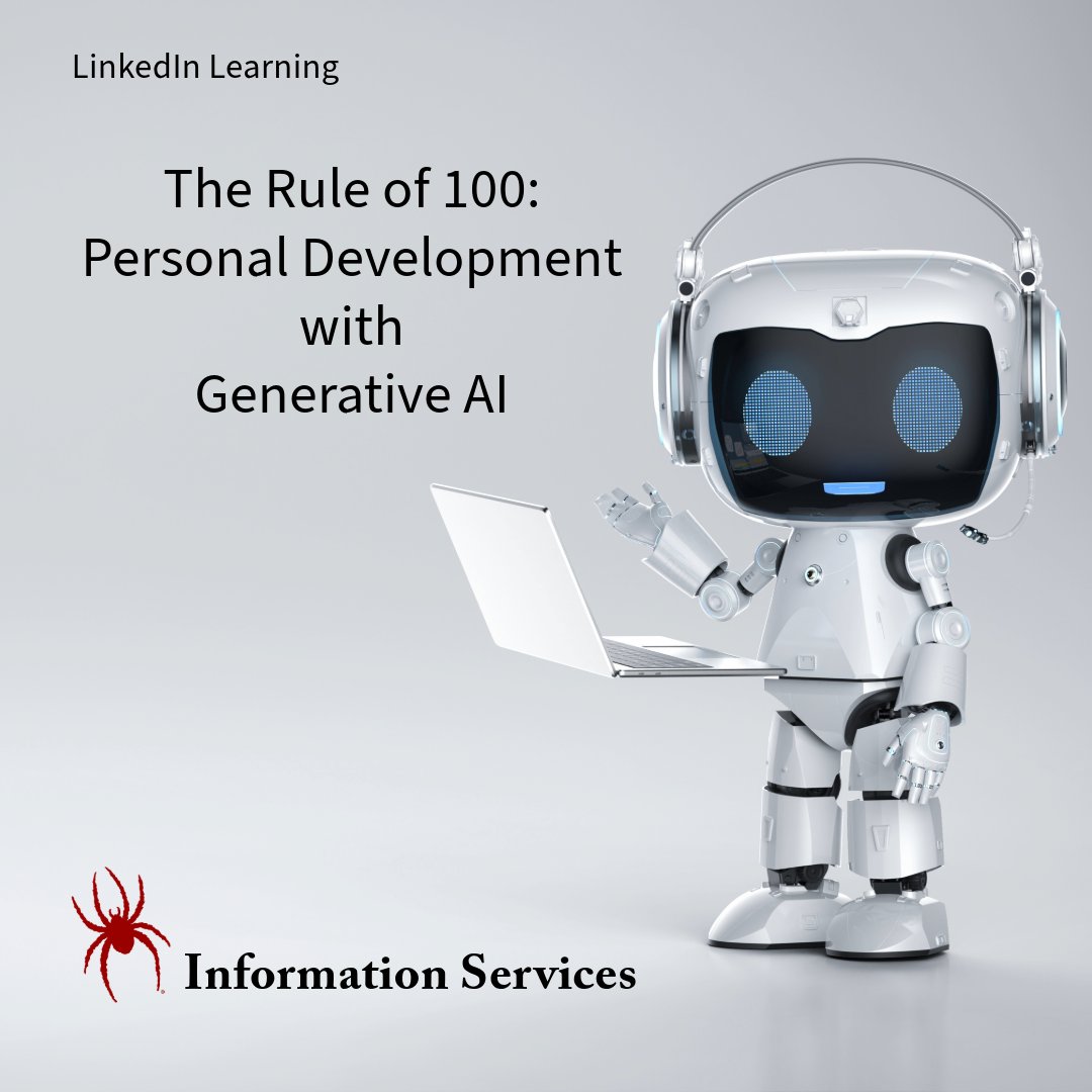 LinkedIn Learning: Personal Development with Generative AI

Daniel Englebretson shows you how to identify opportunities for integrating AI into your daily tasks, leveraging powerful, cutting-edge tools to optimize routines.

Course Link: sl.richmond.edu/uZ