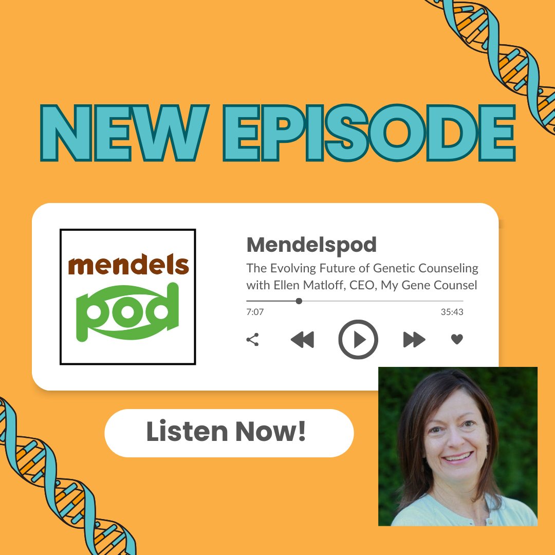 My Gene Counsel (@mygenecounsel) on Twitter photo Listen to mGC CEO <a href="/EllenMatloff/">EllenMatloff</a> discuss the future of genetic counseling on the newest episode of <a href="/mendelspod/">mendelspod</a> here: hubs.li/Q02Sg2p90 #genechat #precisionmedicine Listen to mGC CEO <a href="/EllenMatloff/">EllenMatloff</a> discuss the future of genetic counseling on the newest episode of <a href="/mendelspod/">mendelspod</a> here: hubs.li/Q02Sg2p90 #genechat #precisionmedicine