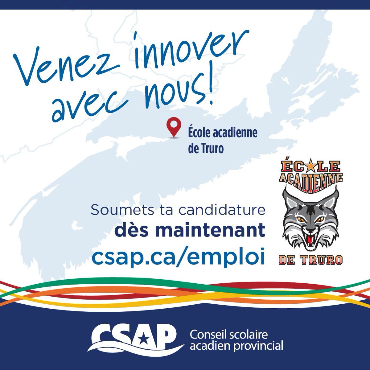 Venez innover avec nous!
Nous sommes à la recherche d’un(e) Éducateur(-trice) à la petite enfance pour combler notre équipe!
#EmploiEnFrançais #CSAP #Acadie #Expérience #Innovation
Postulez ou partagez
jobs.ednet.ns.ca/job-invite/858…