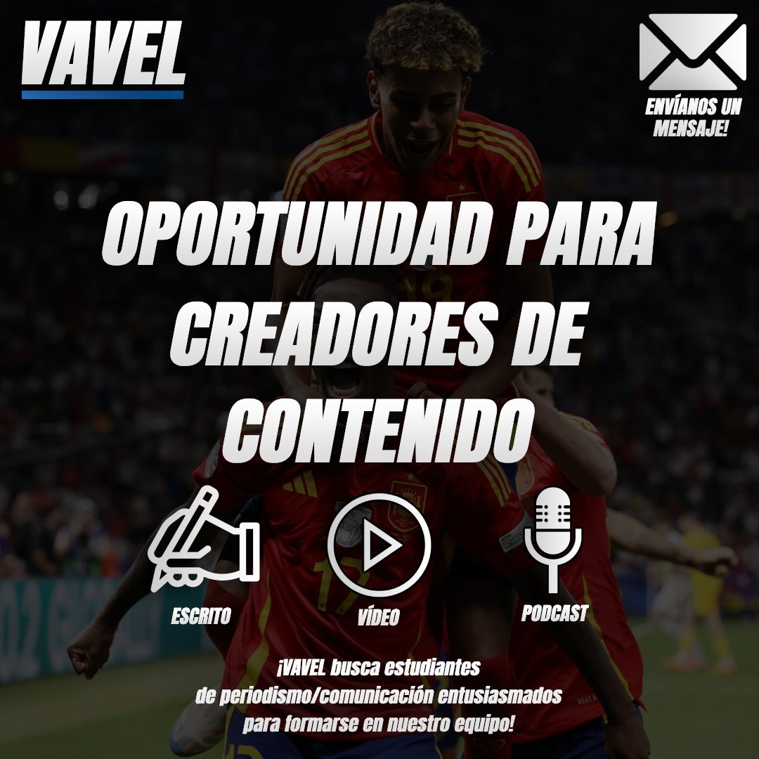 🚨 ¡𝗘𝗦 𝗧𝗨 𝗠𝗢𝗠𝗘𝗡𝗧𝗢! 🚨

🆕 VAVEL te ofrece un espacio para potenciar tus habilidades y desarrollarte como creador de contenido.

✨ Cada creador cuenta con su propia pasarela de pago para obtener suscripciones y donaciones.

✉️ ¡Envíanos tu propuesta a spain@vavel.com!
