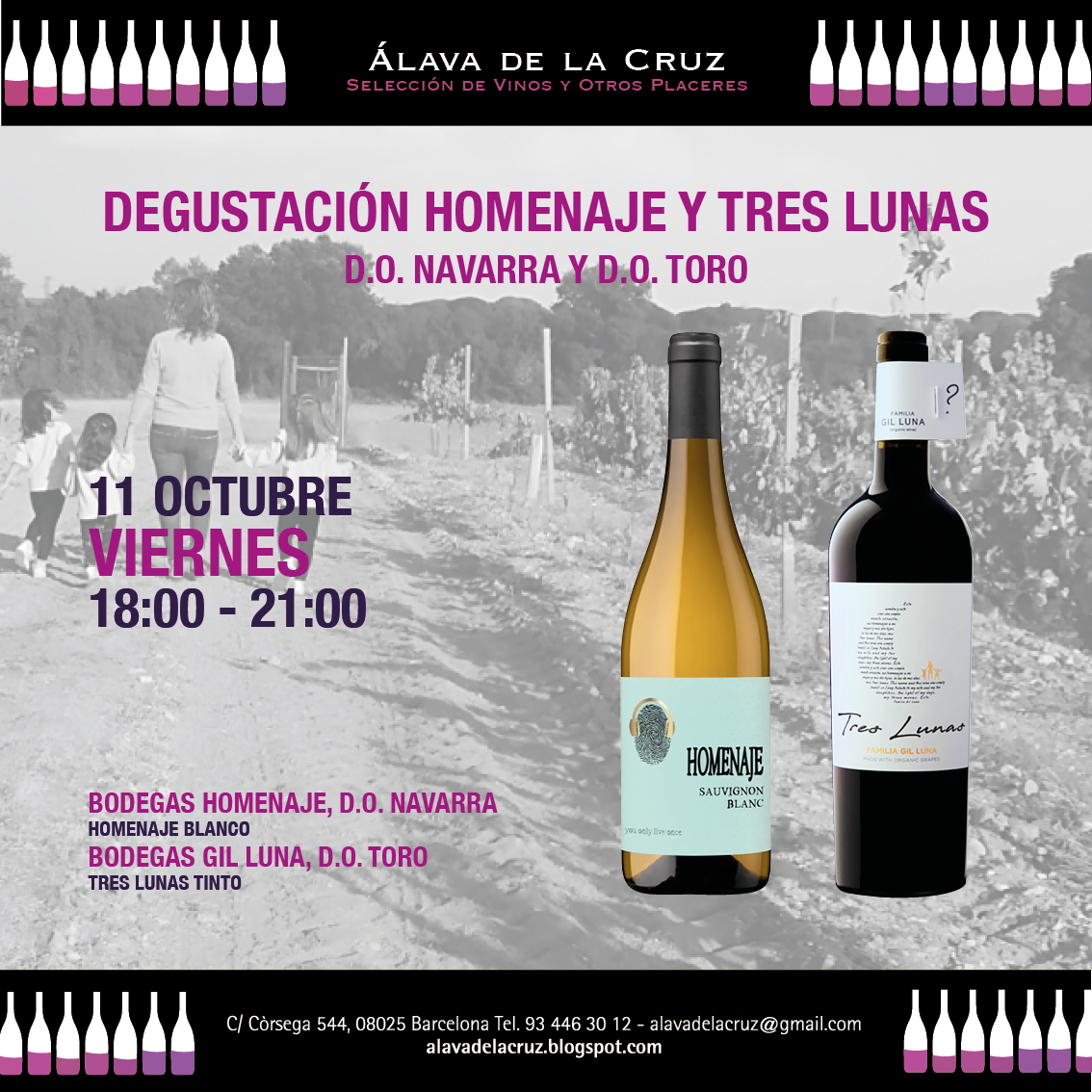 Degustación Homenaje Blanco de Bodegas Homenaje, <a href="/vinosnavarra/">Vinos Navarra</a>, y Tres Lunas Tinto de <a href="/BodegasGilLuna/">Bodegas Gil Luna</a>, <a href="/VinodeToro/">D.O. Toro</a> - mailchi.mp/90935ca7a315/d…
#BodegasHomenaje #DONavarra #BodegasGilLuna #FamiliaGilLuna #DOToro #VinoBlanco #VinoTinto #CatadeVinos #DegustaciondeVinos #VinosBarcelona