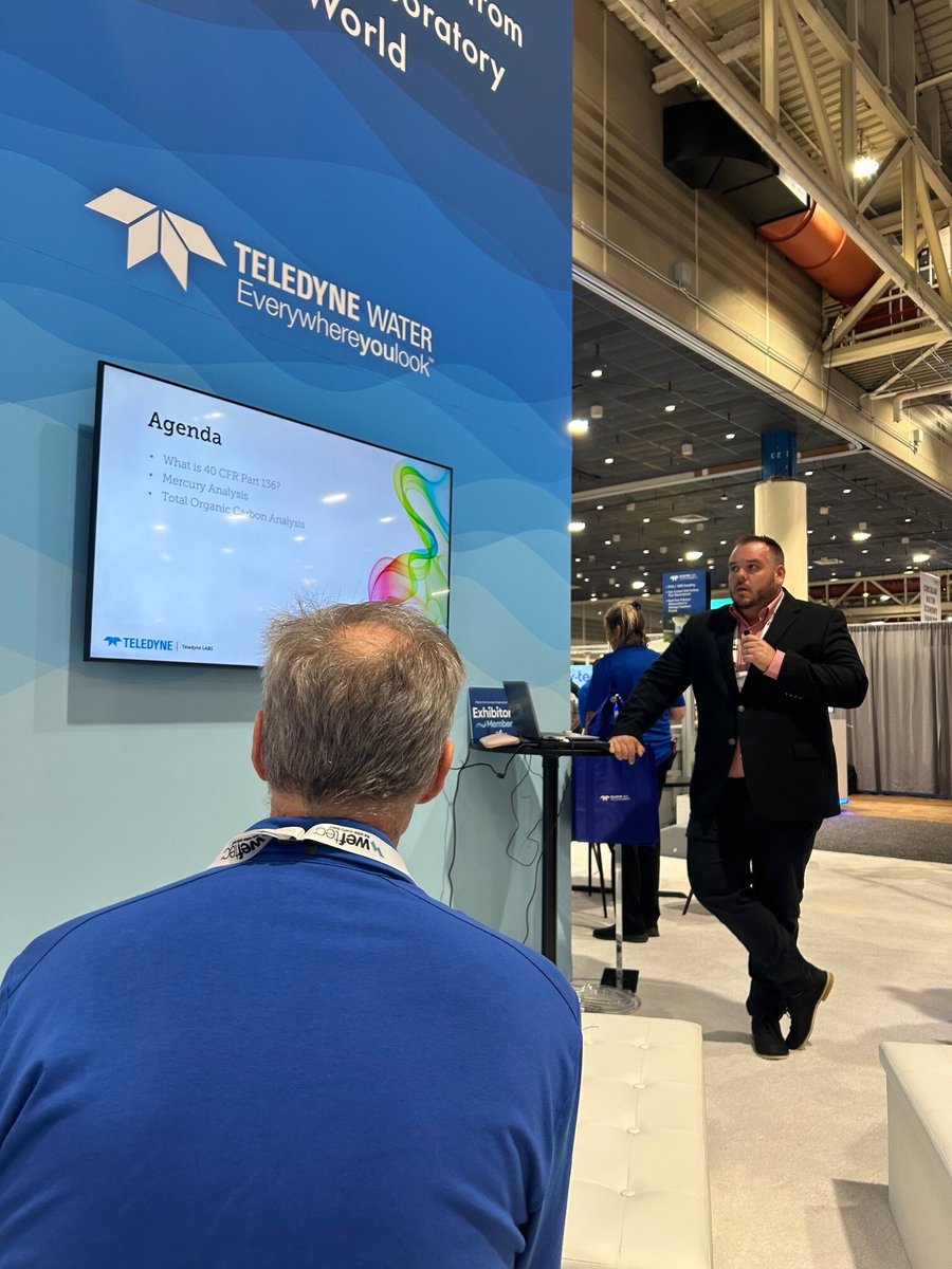 TeledyneIsco's tweet photo. Heading into day 2 of #WEFTEC. Be sure to stop by booth #3517 for an action packed day of presentations and demonstrations in the booth! https://t.co/jx0aMQVOK6