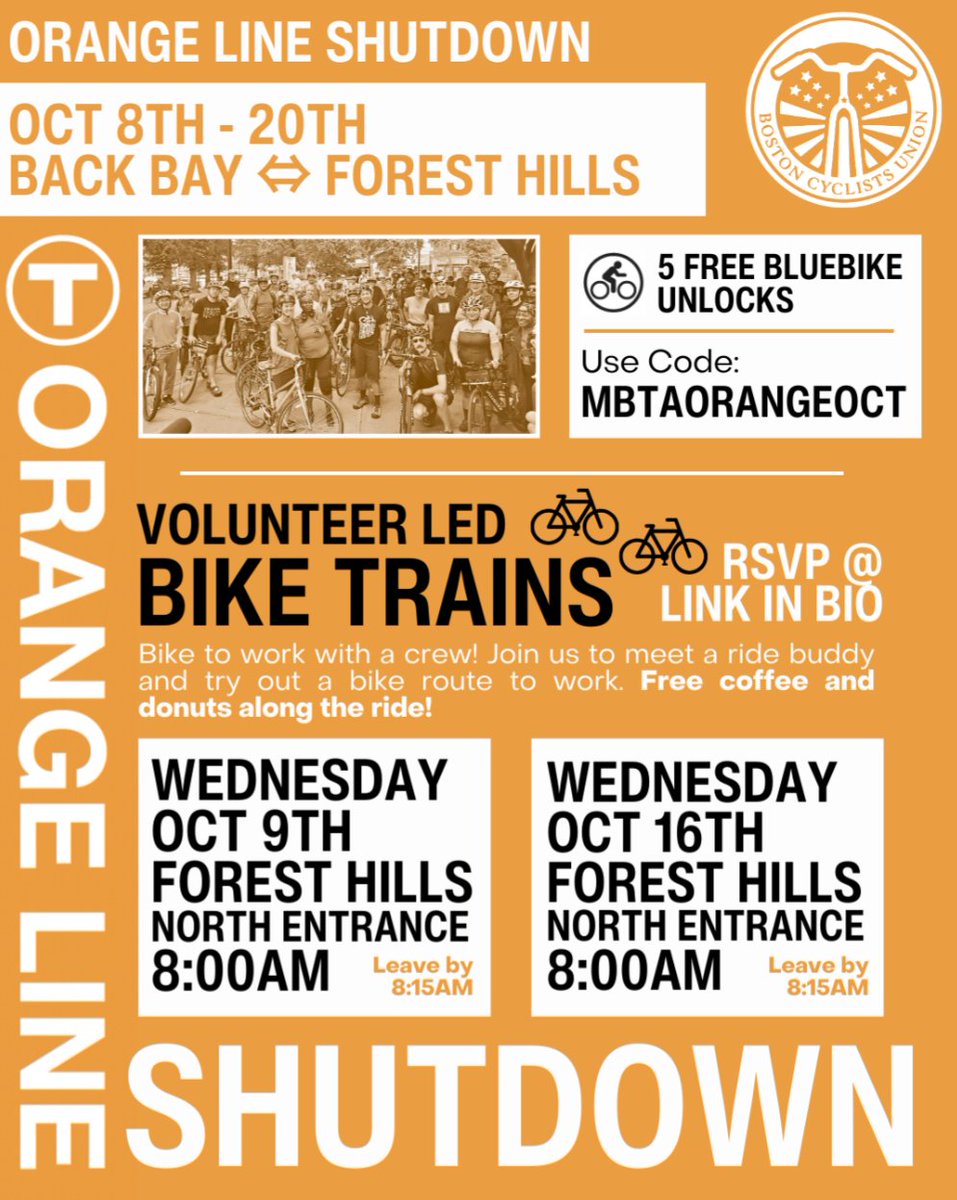JP Progressives (@jpprogressives) on Twitter photo Join <a href="/bostonbikeunion/">BostonCyclistsUnion</a> tomorrow or next week for a Bike Train during the Orange Line shutdown! RSVP at secure.everyaction.com/RUBrfuveHkSW9X… Join <a href="/bostonbikeunion/">BostonCyclistsUnion</a> tomorrow or next week for a Bike Train during the Orange Line shutdown! RSVP at secure.everyaction.com/RUBrfuveHkSW9X…