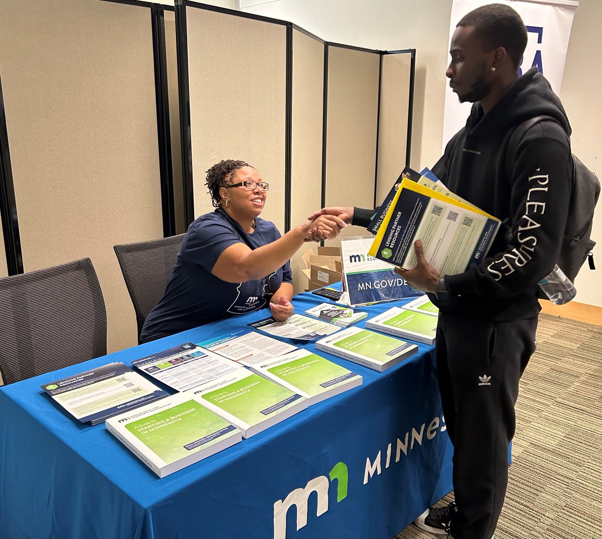Last Saturday, staff from DEED's Business Finance team participated in the Entrepreneur Expo in Minneapolis which connects micro-entrepreneurs and new business owners with organizations dedicated to supporting their success!
