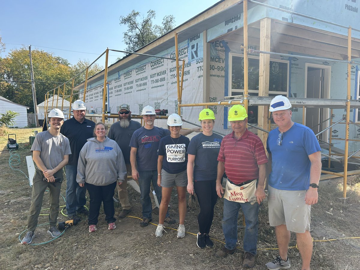 Habitat for Humanity brought out the best in our team, blending hard work and team building to create a truly unforgettable siding installation experience.  It felt great to give back to others.