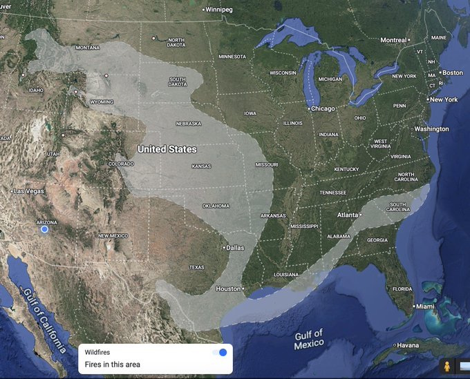 Go to Google Maps and turn on "Wild Fires".

What in the name of god is going on?  First hurricanes,