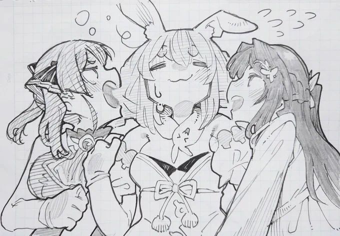 かわいい女の子を描きました。
#ぺこらーと
#AZKiART
#マリンのお宝 