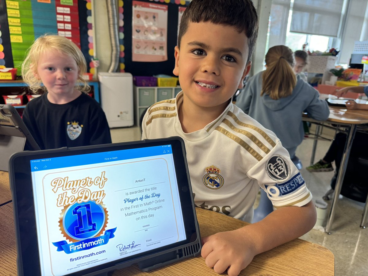 TBeamerGC's tweet image. 💫Celebrating our first math 🌟 of the year! Congratulations on being Player of the Day! @LocustGC @votae_eileen @FirstInMath