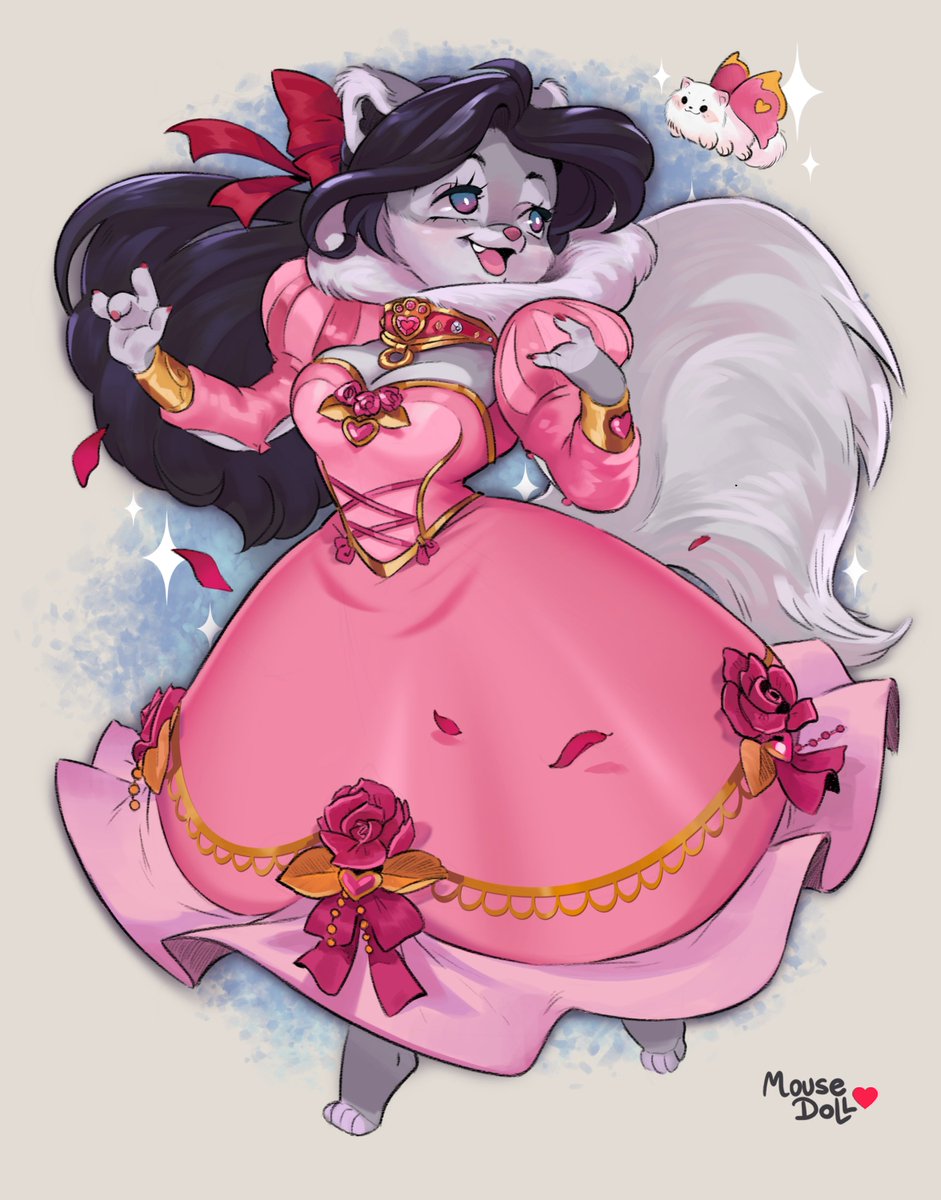 Painted sketch for @/Vampomeranian! #furry