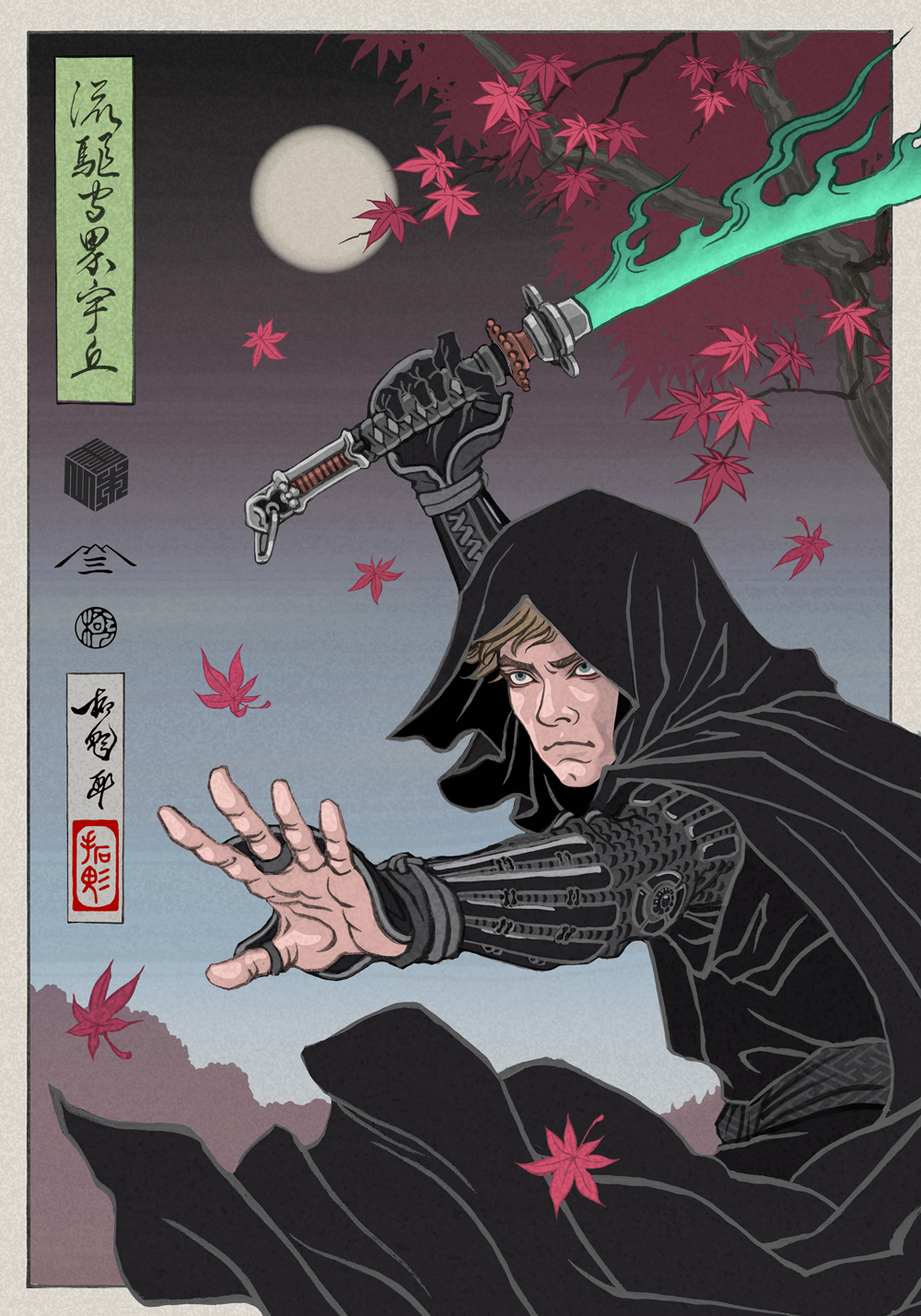 SWCJ Luke Skywalkerバッジ アートポスター Star Wars Celebration Japan 2025 Badge Art Poster - Luke
