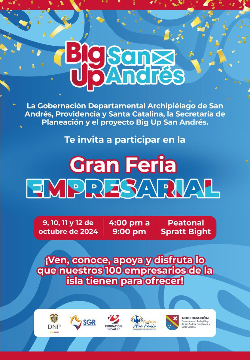 Si están en san Andrés o viven en la isla nos vemos en el BIG UP SAN ANDRÉS 😉👍🏾