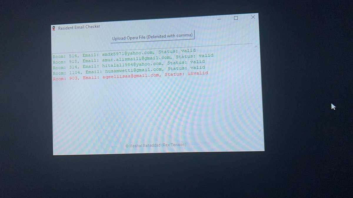 pogrammerex's tweet photo. I’m happy to share the new project i worked on”REC(resident email checker)”  with @DarAlghufran hotel. https://t.co/XyIueTUhe1