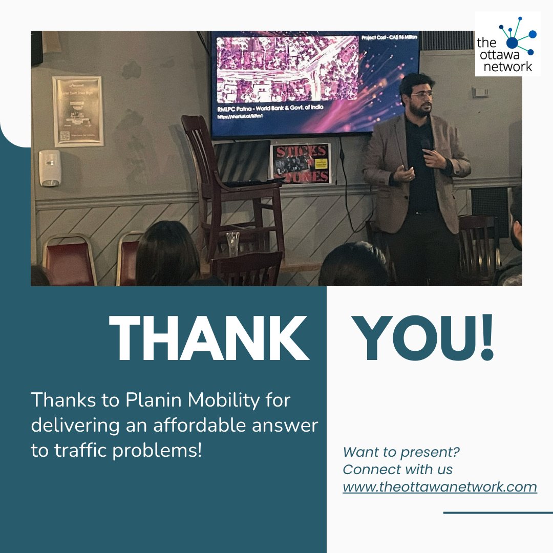 A special shoutout to Nimish Sethi from Planin Mobility for presenting an innovative, cost-effective solution to our traffic congestion issues!