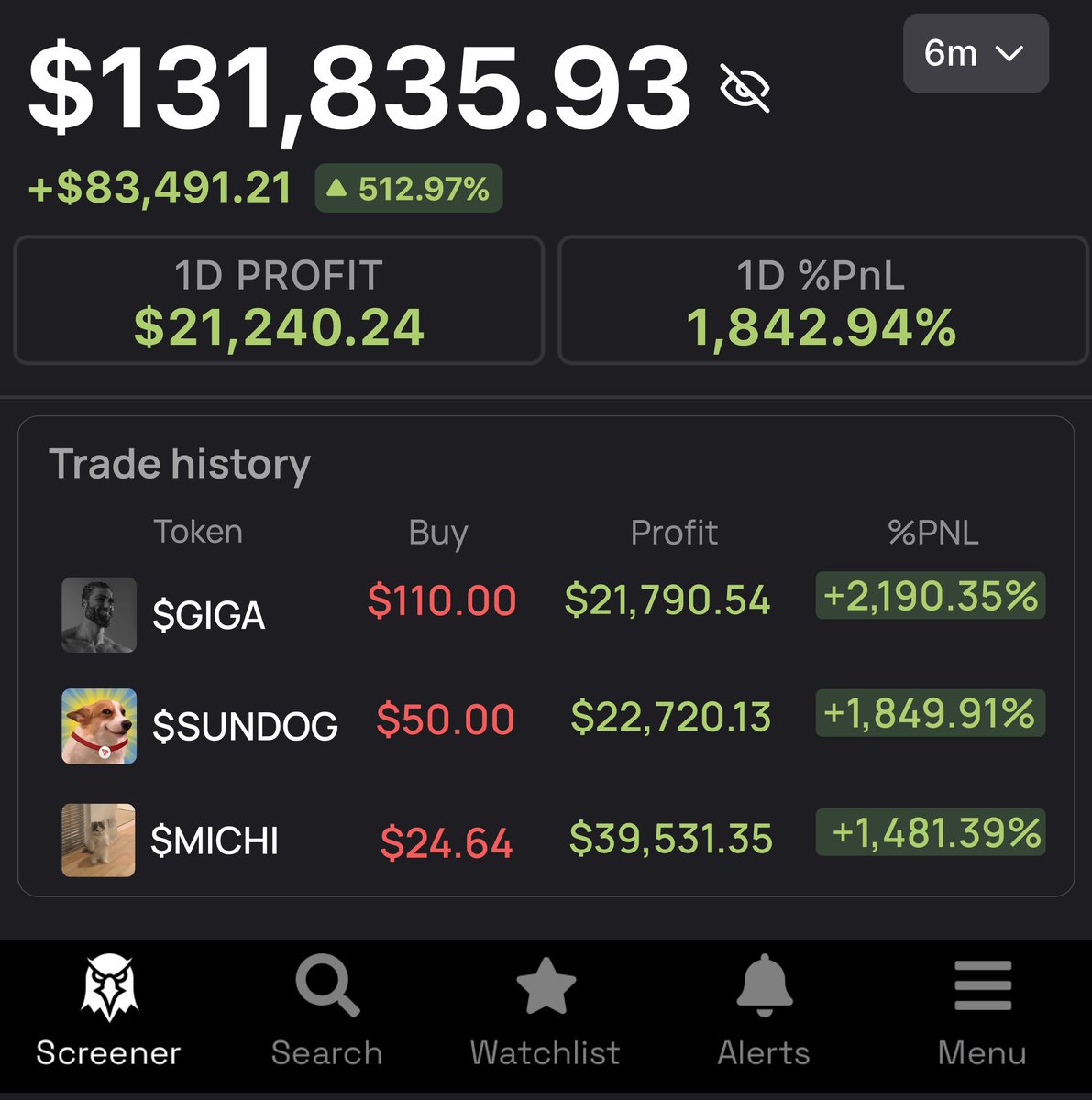 I made $131k with $SOL memes this week

All u need to find 100x tokens is this 5 tools

But only 0.1% of traders use them correct...

Here’s settings and strategy from a 6 figure memecoin trader 👇🧵