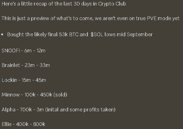 CryptoClubG's tweet image. Crypto Club's traders value quality over quantity when it comes to calls 

The last 30 days of @henri_sol calls channel have been a prime example of this

Congratulations to members who have been following along