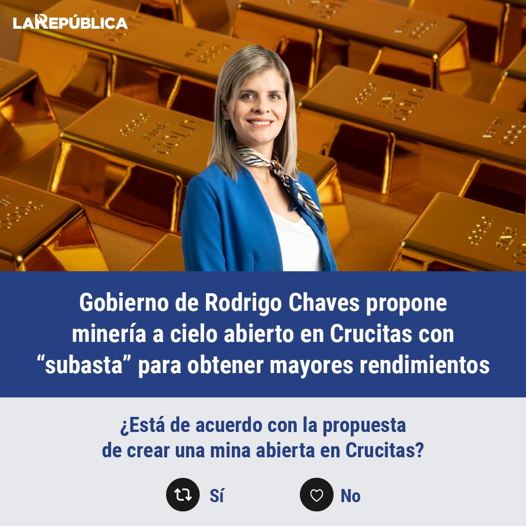 La propuesta presentada por el gobierno se basa en un proceso de “subasta a la alza”, partiendo de una tarifa mínima para la onza de #oro, con el fin de maximizar los rendimientos económicos para #CostaRica. ⛏️💰 🇨🇷   Conozca más detalles aquí: tinyurl.com/4e2657mn

¿Está de