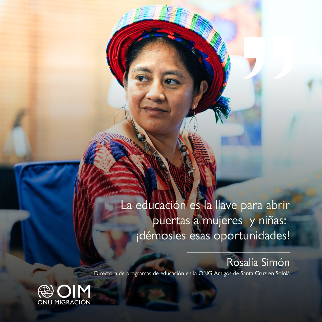 OIM Guatemala (@oimguatemala) on Twitter photo "Apoyar iniciativas de mujeres indígenas desde la educación es invertir en el futuro de la próxima generación de lideresas!" - Rosalía Simón.
Panel #CADF2024 - <a href="/SeaIF/">Seattle International Foundation</a> ▫️ "Modelos innovadores para el empoderamiento de las mujeres indígenas en Guatemala". "Apoyar iniciativas de mujeres indígenas desde la educación es invertir en el futuro de la próxima generación de lideresas!" - Rosalía Simón.
Panel #CADF2024 - <a href="/SeaIF/">Seattle International Foundation</a> ▫️ "Modelos innovadores para el empoderamiento de las mujeres indígenas en Guatemala".