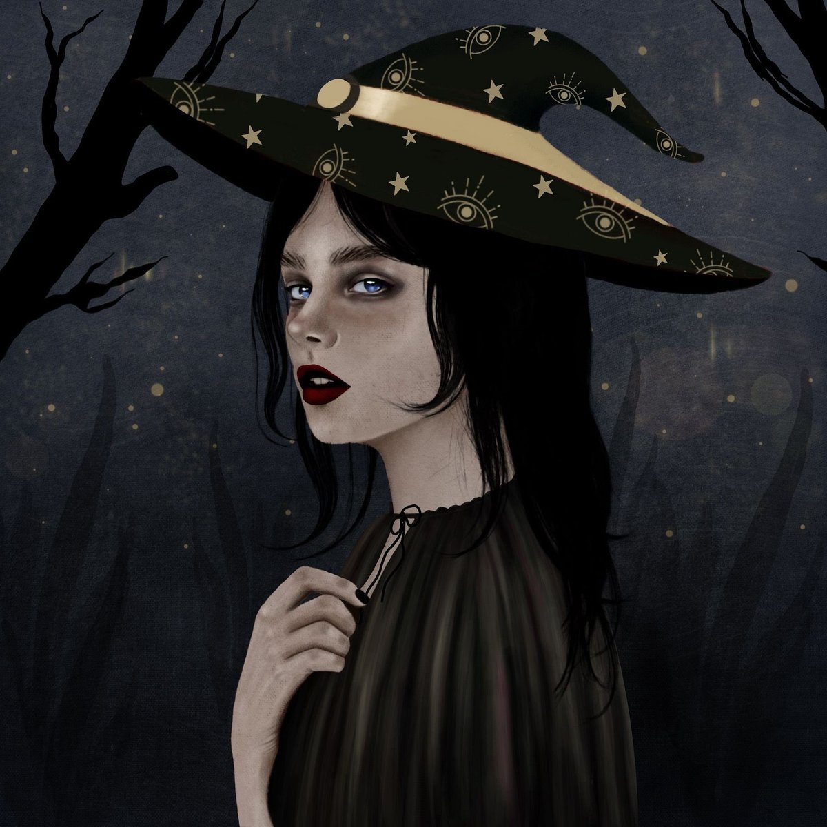Gm☀️
just grabbed sm OE of this amazing piece 
""witch"" By @etheregance
Don't miss it &gt;.&lt;  (free mint , available on <a href="/zora/">$zora</a>  <a href="/base/">Base</a> )