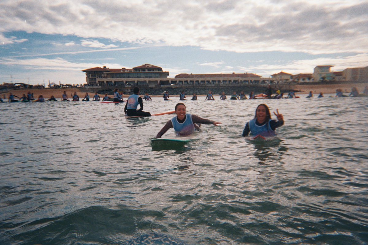 Roxy's tweet photo. Last week, we paddled out and made history with the most amazing group of women, forming a heart in the ocean. It was a moment we'll never forget! Check out the magic through @chloecalmon's film camera https://t.co/v2haFgqrLc