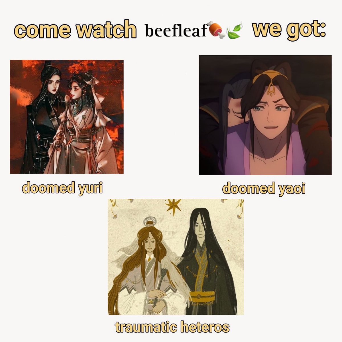 they can be anything but happy
#beefleaf #tgcf