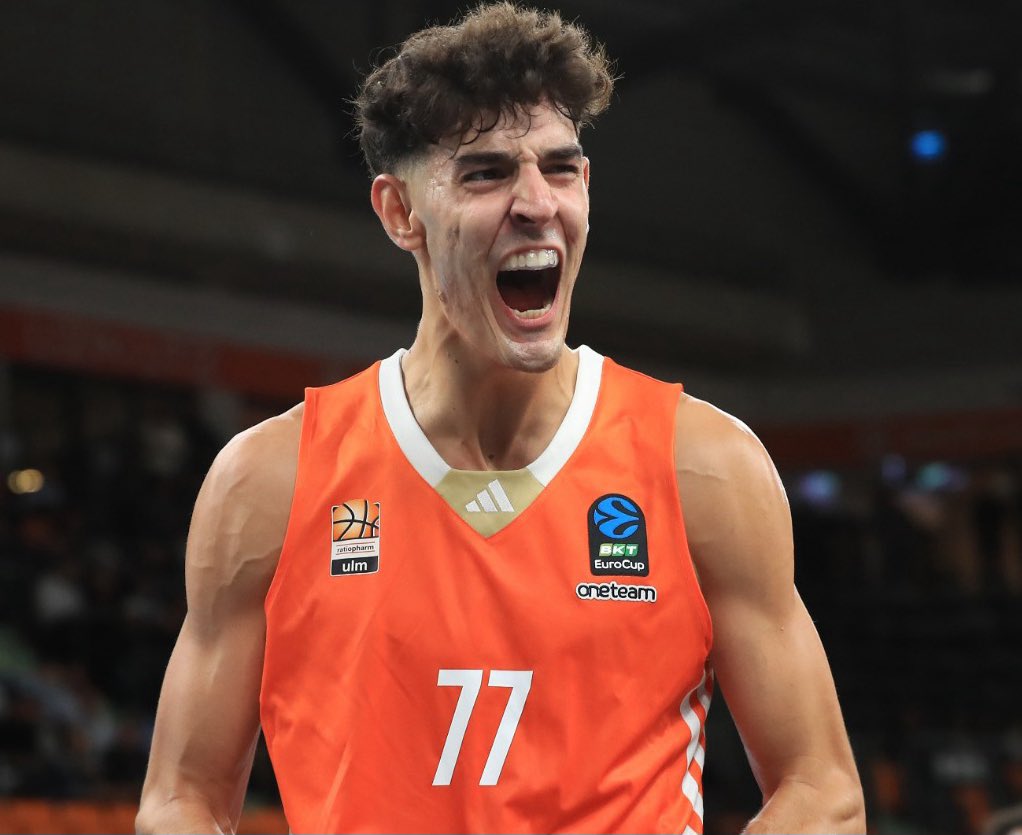 Ben Saraf today for Ratiopharm Ulm in the win over the BC Wolves in ...