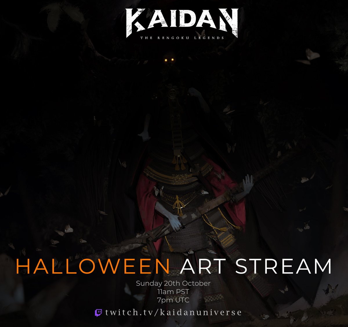 🎃We doing Halloween a bit early this year! 

Come join us on the 20th October at 7pm UTC / 11am PST for another Live Art Stream and Q&amp;A.

Vote on what you want to see on the Discord!