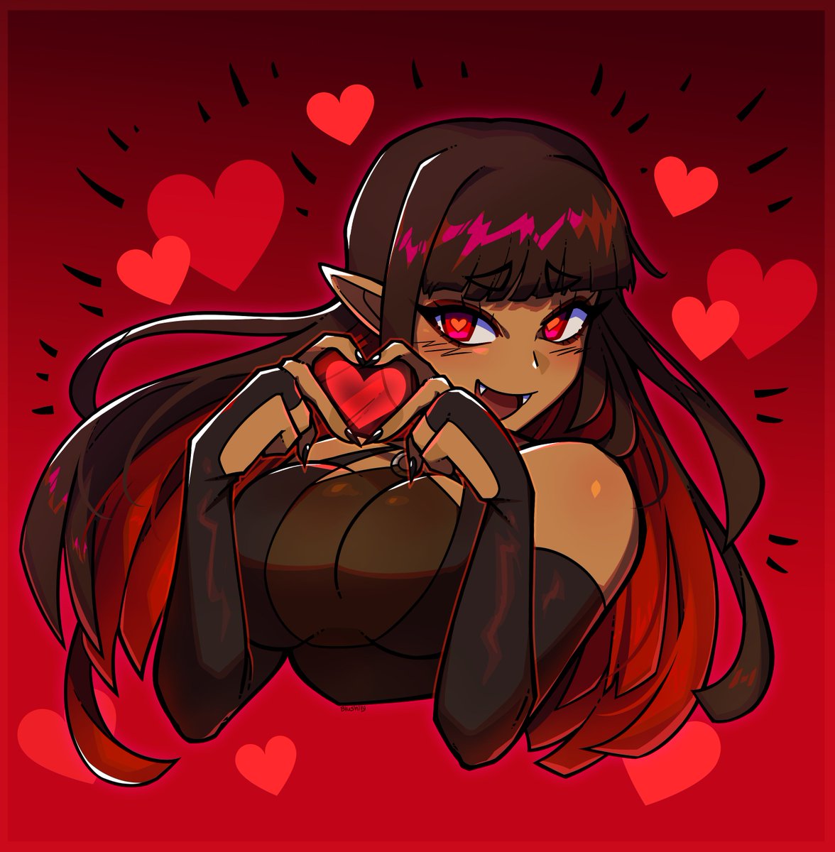 Blushily's tweet photo. Let her love you? (Comm for solairemomo!!) https://t.co/zeQeDDL2WH