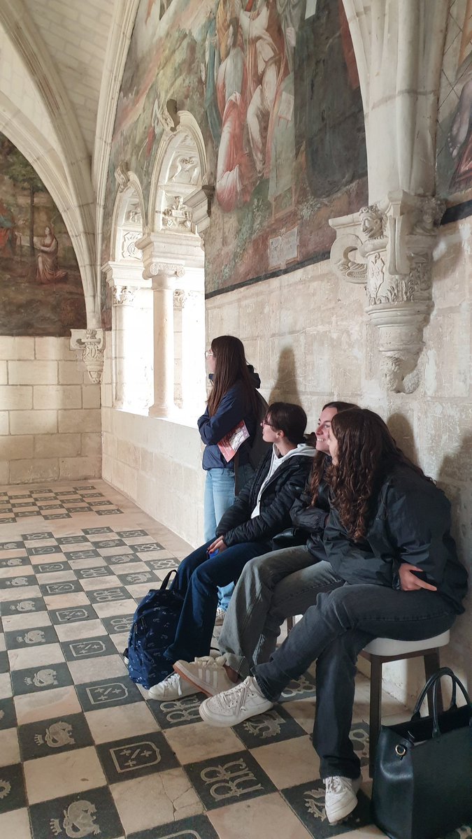 Aujourd'hui,  les premières enseignements de spécialité et optionnel Arts Plastiques et les terminales HLP,  ont été à la rencontre de notre Patrimoine ... l'Abbaye de Fontevraud.  L'occasion de parler architecture.