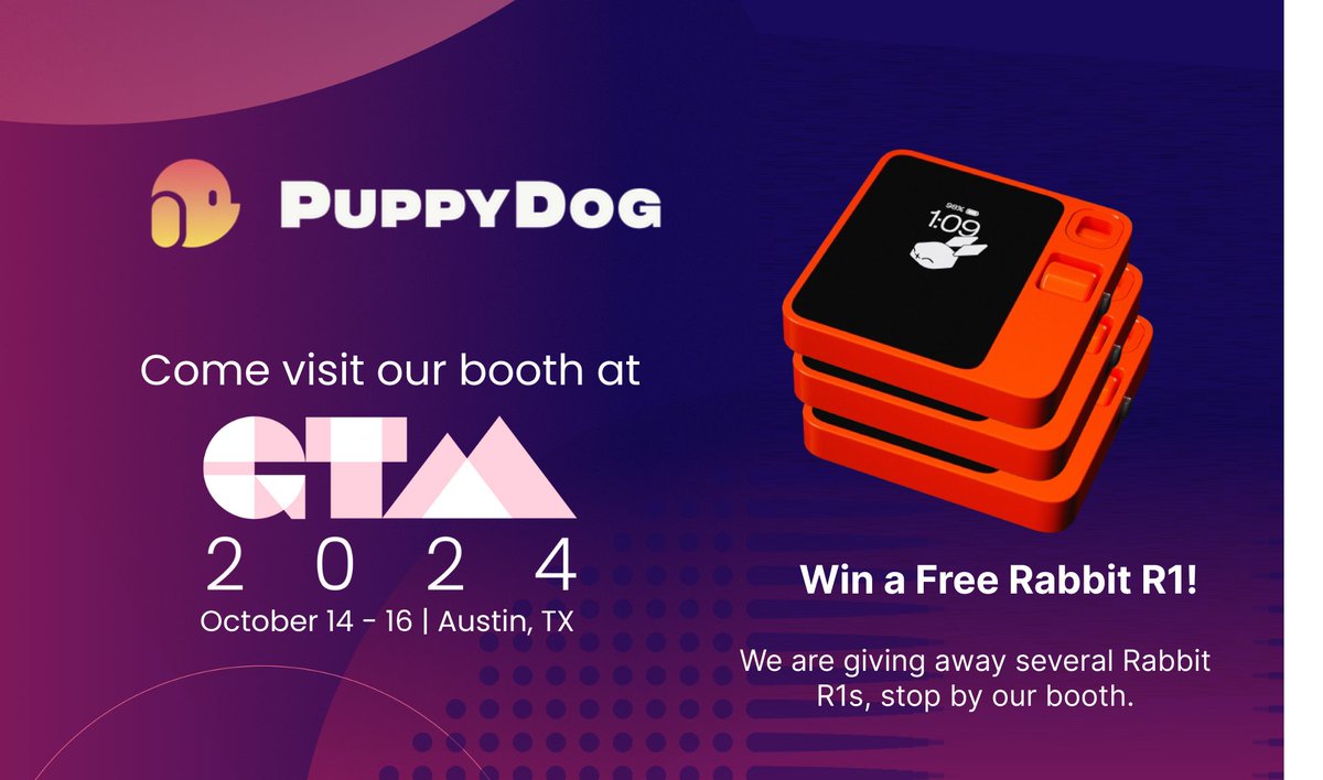 Win a Free Rabbit R1! 🐰

We’re giving away several Rabbit R1s— at GTM 2024 Pavilion Austin TX next week. If you are attending, stop by our booth! <a href="/Join_Pavilion/">Pavilion</a>