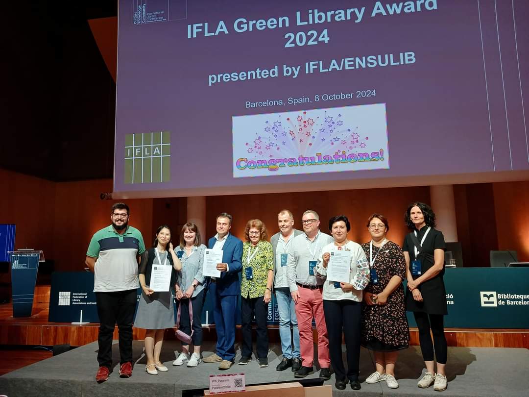 LibraryUkraine's tweet image. 🌍 Great pride for us!
The library on Priorka won 2nd place at the @IFLA IFLA Green Library Award for the Green Library project, which we founded together to promote environmental initiatives.
#GreenLibrary #IFLAGreenLibraryAward #Environment #Libraries