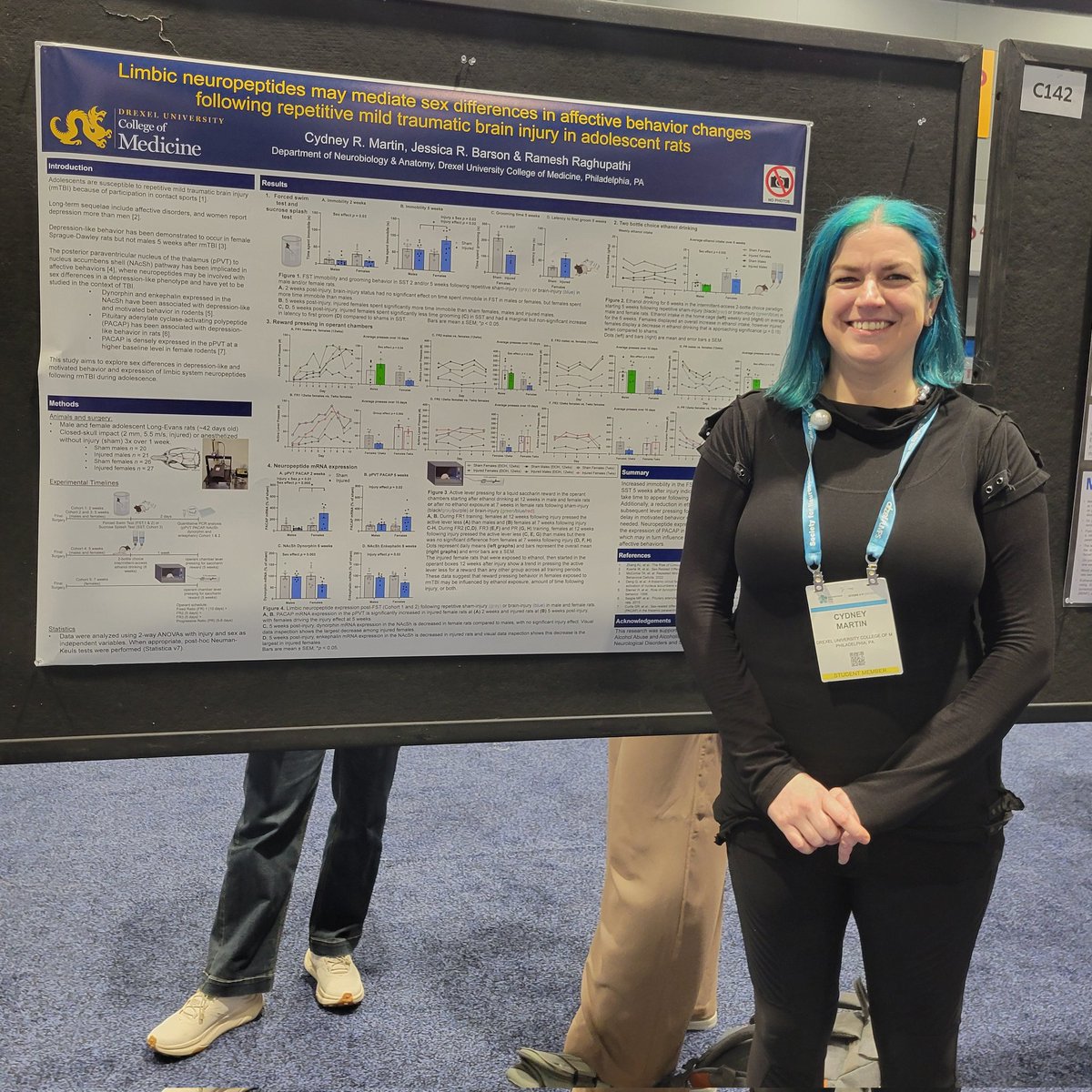 Having a great #SfN24! This is my favorite poster I've made so far. Was good to discuss some of this confusing data and I had fun with trying to design it to be more visually interesting.